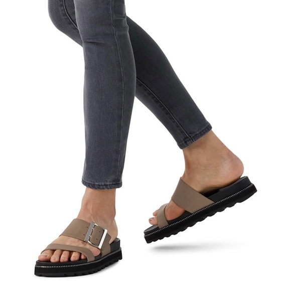 Sorel Women's Sandals in Tan and Black - Picture 1 of 15